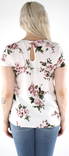 Only T-shirt First life, White/Rose flower - Women's T-shirts - 128806 - 2