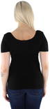 Pieces Women's ribb T-Shirt Kitte, black, white - Women's T-shirts - 125516 - 3