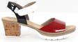 Rieker Sandals V2953-33, Blue/Red/White - Rieker women`s sandals - 125976 - 1