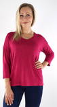 Vero Moda sweater Brianna v-neck fuchsia - Women's knitwear - 133966 - 1