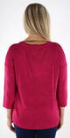Vero Moda sweater Brianna v-neck fuchsia - Women's knitwear - 133966 - 2