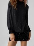 Vero Moda Shirt smock black/birch dots - Women's long sleeved shirts - 132566 - 3