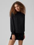 Vero Moda Shirt smock black/birch dots - Women's long sleeved shirts - 132566 - 1