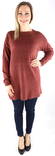 Vero Moda Sweater Brilliant long henna - Women's knitwear - 132486 - 1