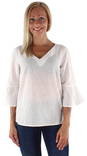 Vila Shirt 3/4, White - Women's long sleeved shirts - 121536 - 1