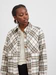 Vila Jacket Bira check shacket birch/rose - Women's light jackets - 129036 - 3