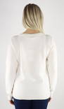 Vila Sweater Ril o-neck, white alyssum - Women's knitwear - 132006 - 2