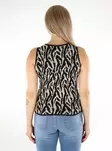 JDY women's top Marble O-Neck black/tapioca - Women's tank tops - 136406 - 2
