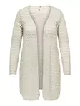 Only Carmakoma plus size cardigan Lati Lace silver lining - Women's knitwear - 136476 - 1