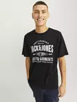 Jack&Jones men's t-shirt Jeans O-Neck black - Men's T-shirts - 136656 - 1