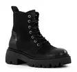 Ten Points Women's Leather Ankle Boots 60518 Pandora Chunky Black - Women's ankle boots - 136866 - 3
