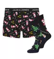 Jack&Jones men's gift box Hohoho Giftbox black/black - Men's boxers and socks - 137266 - 1