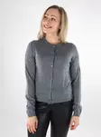 JDY women's merino wool cardigan Pacific Wool dark grey - Women's knitwear - 137376 - 1