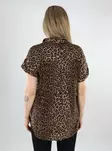 Vero Moda women's t-shirt silvermink/leopard - Women's T-shirts - 138436 - 2