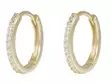 Snö of Sweden Earrings Siri ring gold/clear - Necklaces - 138646 - 1