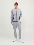 Jack&Jones men's zip hoodie JCOFUSION Sweat Zip light grey melange - Men's jackets - 138886 - 3