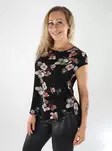 Only women's t-shirt ONLVIC black/autumn blo - Women's T-shirts - 139016 - 1