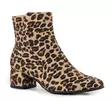 Marco Tozzi women's leopard print ankle boots 25302-45 leo beige - Women's ankle boots - 139036 - 1