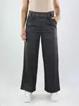 JDY women's trousers Check granite gray/dark check - Women's trousers - 139086 - 1