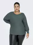 Only Carmakoma Sweater New Adaline balsam green - Women's knitwear - 139126 - 2