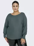 Only Carmakoma Sweater New Adaline balsam green - Women's knitwear - 139126 - 1