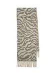 Pieces Scarf Jira wool silver mink/tiger - Women's scarfs - 139566 - 2