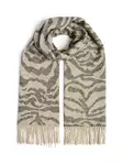 Pieces Scarf Jira wool silver mink/tiger - Women's scarfs - 139566 - 1