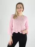 Only women's sweater Nola Life 3/4 candy pink - Women's knitwear - 140226 - 1
