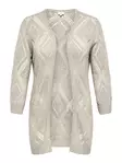 Only Carmakoma plus size cardigan Open birch - Women's knitwear - 140436 - 1