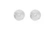Snö of Sweden Earrings Rule circle silver/clear - Earrings - 141146 - 1