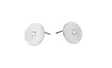 Snö of Sweden Earrings Rule circle silver/clear - Earrings - 141146 - 2