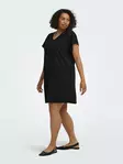 Only Carmakoma Dress v-neck black - Dresses and tunics - 141356 - 2