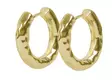 Snö of Sweden Earrings Union chunky hammered 20 mm gold - Earrings - 141596 - 1