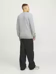 Jack&Jones Sweater JJEGLOBE light grey melange - Men's knitwear - 139466 - 5