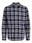 Jack & Jones men's checkered dress shirt JJEDOVER Check navy blazer - Men's dress shirts - 140126 - 1