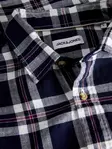 Jack & Jones men's checkered dress shirt JJEDOVER Check navy blazer - Men's dress shirts - 140126 - 4