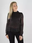 JDY Shirt JDYELSA LIDE L/S SMOCK TOP (coffee bean/leopard print) - Women's long sleeved shirts - 141796 - 1