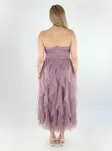 Only frill hem dress Sky Long elderberry - Dresses and tunics - 138566 - 2