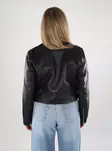 Only women's faux leather jacket Biker black - Women's leather- and pu-jackets - 138936 - 2