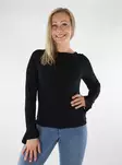 Only Shirt boatneck black - Women's long sleeved shirts - 136616 - 1