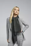 Only wool scarf Wool dark grey - Women's scarfs - 137276 - 1