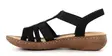 Rieker women's sandals V2870-00 black - Rieker women`s sandals - 138156 - 3