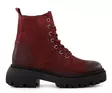 Ten Points women's leather ankle boots 60518 Pandora Chunky dark red - Women's ankle boots - 136886 - 1