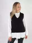 Vero Moda women's cardigan VMNOVAH Rib black - Women's knitwear - 139576 - 1