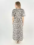 Vila patterned dress O-Neck sandshell/black - Dresses and tunics - 140626 - 2