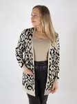 Vila women's cardigan Open natural/jaquard - Women's knitwear - 139506 - 1