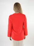 Vila women's shirt V-Neck poppy red - Women's long sleeved shirts - 137526 - 2