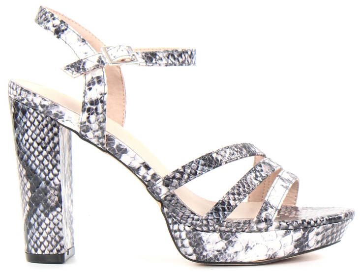 Azarey Sandals 488D165, Black/White - Women's sandals - 126356 - 1