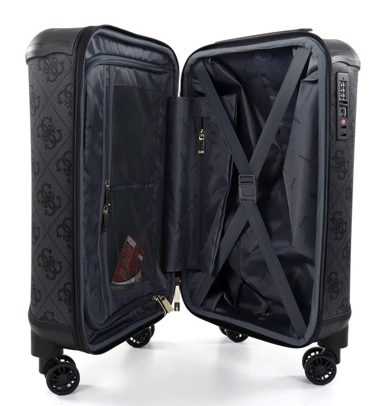 Guess Suitcase Berta coal logo small - Stilettoshop.eu webstore