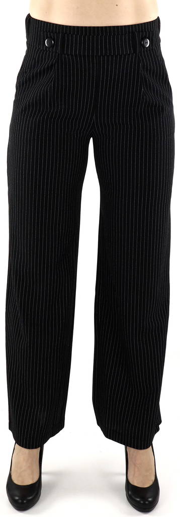 JDY Pants Geggo aop long, Black - Women's trousers - 127356 - 1